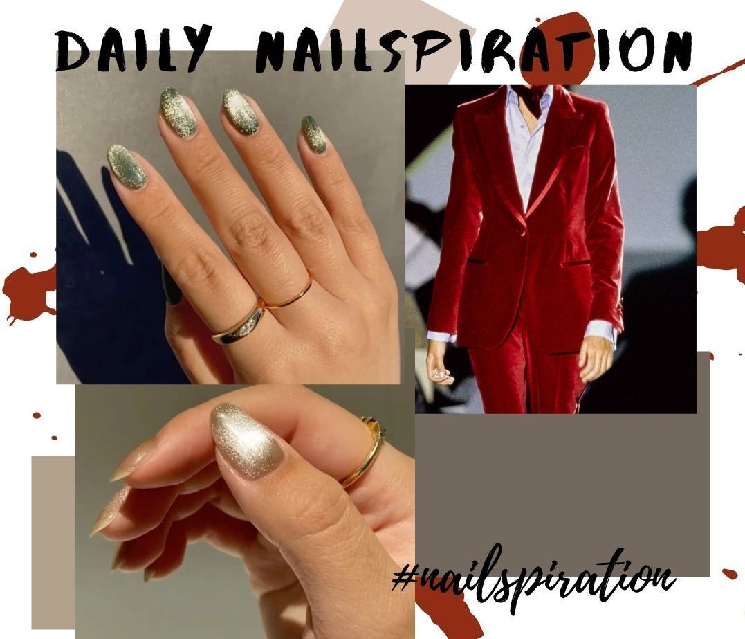 Τα #VelvetNails έγιναν τάση πάνω στην ώρα για τα Χριστούγεννα