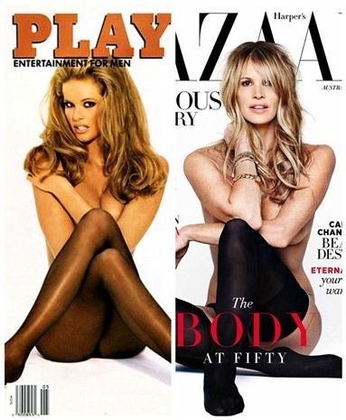 Elle MacPherson: Στα 49 (!) της φωτογραφίζεται ξανά γυμνή, στην ίδια πόζα που είχε «πάρει» 19 χρόνια πριν για το Playboy