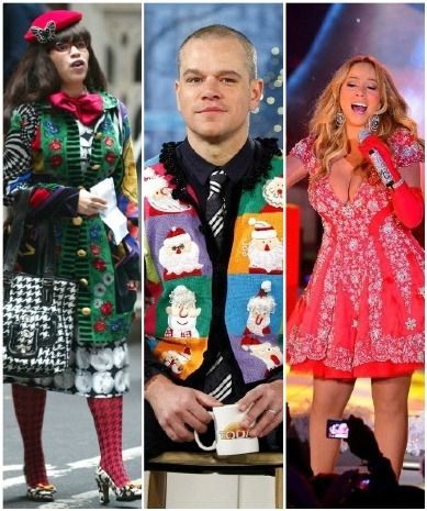 Τα χειρότερα Χριστουγεννιάτικα outfits των celebrities