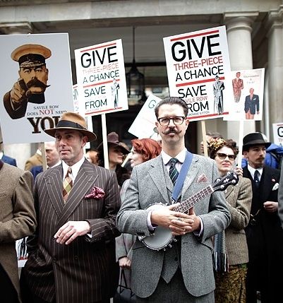 H Savile Row αντιστέκεται στα γυμνά αγόρια της Abercrombie & Fitch