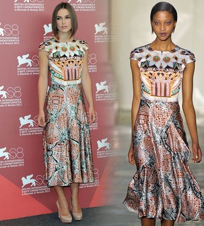 H Keira Knightley φορά Mary Katrantzou