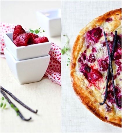 Pancake στο φούρνο με βατόμουρα