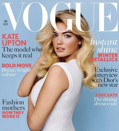 Kate Upton: προσγειώθηκε στο εξώφυλλο της βρετανικής Vogue