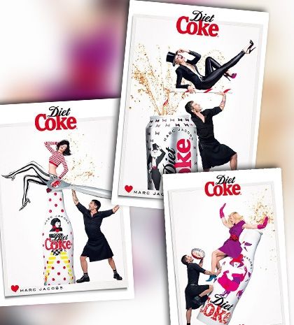 O Marc Jacobs με φούστα στην καμπάνια της Diet Coke