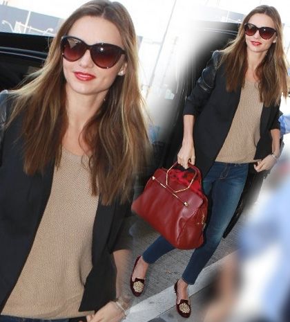Miranda Kerr: casual chic στο αεροδρόμιο