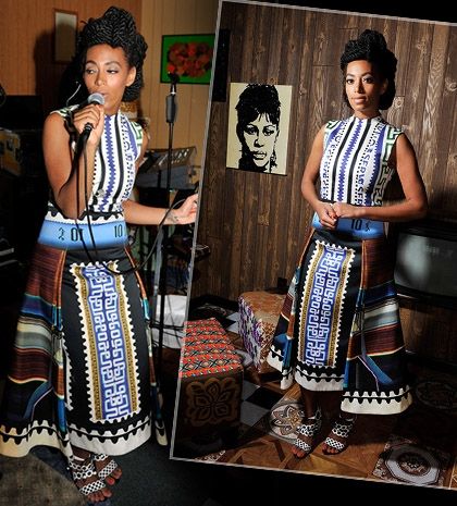 Solange Knowles: εμπιστεύτηκε και πάλι τα print της Mary Katrantzou