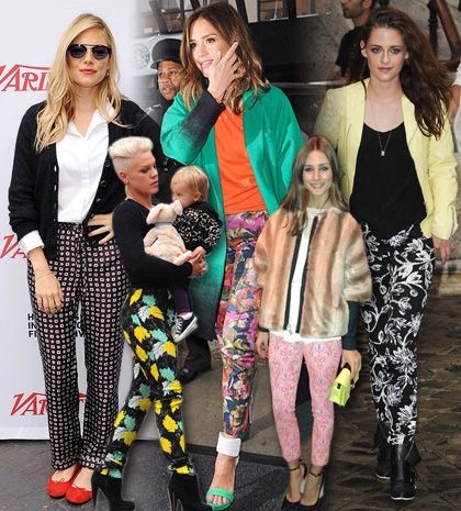 Celebrities love printed pants: Πώς ένα παντελόνι μπορεί να κάνει τη διαφορά