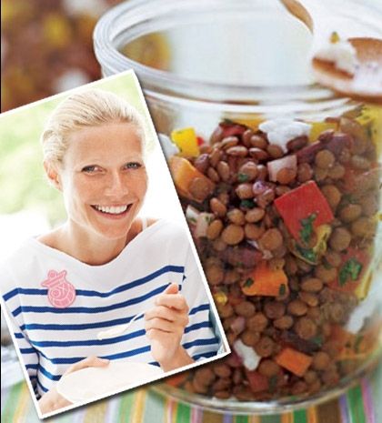 Σαλάτα με φακές και ντοματάκια, από τη Gwyneth Paltrow