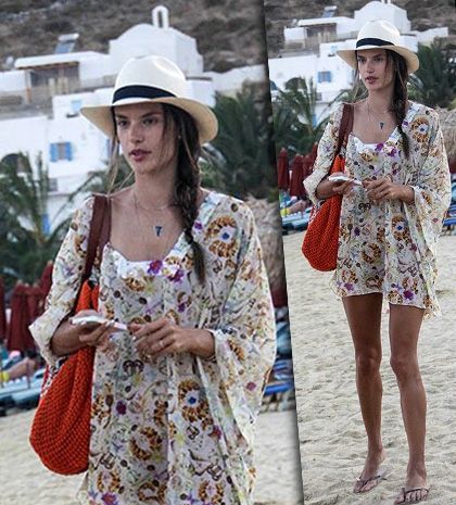 Alessandra Ambrosio: με καλοκαιρινό casual look Μύκονο