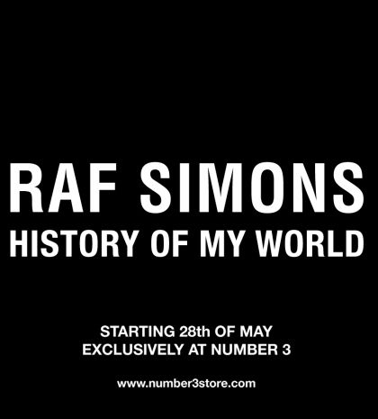 Ο Raf Simons στο NUMBER 3