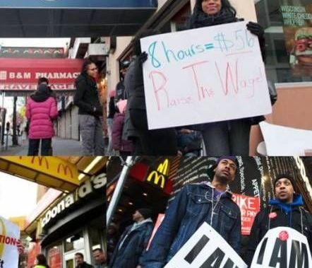 Χιλιάδες υπάλληλοι fast food βγήκαν στους δρόμους στις ΗΠΑ