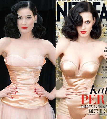 Katy Perry Vs Dita Von Teese: βρείτε τις διαφορές