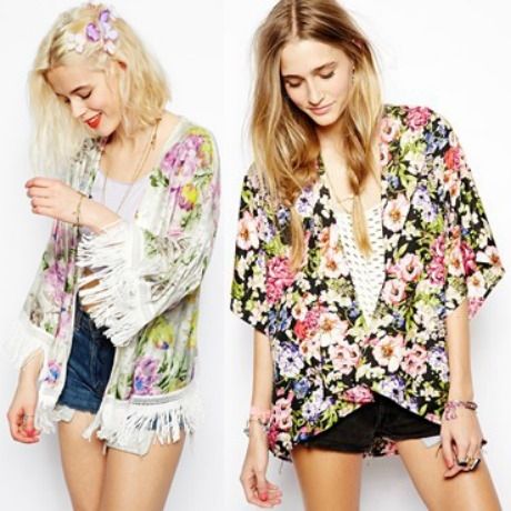 Βρίσκουμε στην αναγνώστριά μας stylish floral κιμονό!