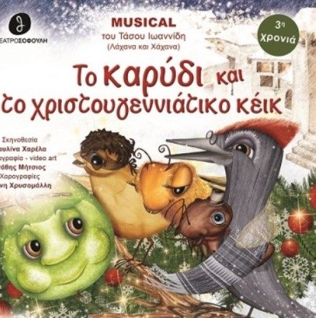 Το Καρύδι και το Χριστουγεννιάτικο Κέικ, του Τάσου Ιωαννίδη στο Θέατρο Σοφούλη