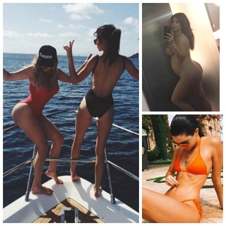 Οι 10 πιο προκλητικές selfies των αδερφών Kardashian - Jenner για το 2015