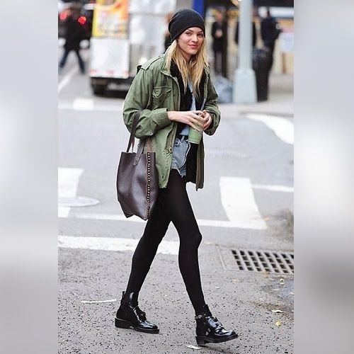 Candice Swanepoel: grunge look στη Νέα Υόρκη