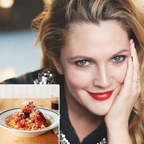 Ζυμαρικά με κεφτεδάκια από την Drew Barrymore