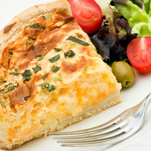 Τάρτα με πράσο και τυριά