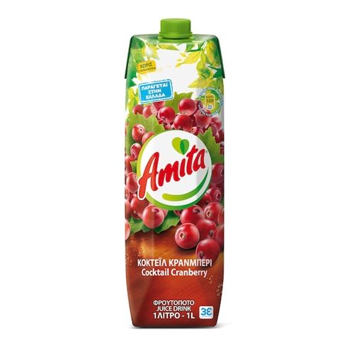 Νέα Amita Cranberry: Μοναδική γεύση για δροσιστικές στιγμές