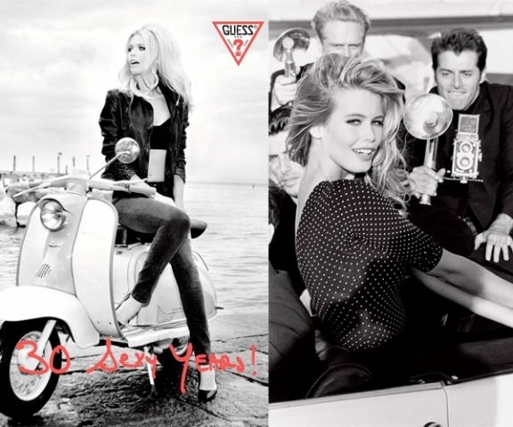 Claudia Schiffer: 23 χρόνια μετά, πρωταγωνίστρια στην καμπάνια των Guess
