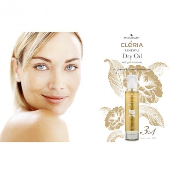 Cleria Renewal Dry Oil with Golden Mastic: Ένα ξηρό έλαιο για πρόσωπο, σώμα και μαλλιά!