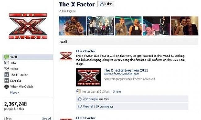 Συνεργασία X-Factor και Facebook