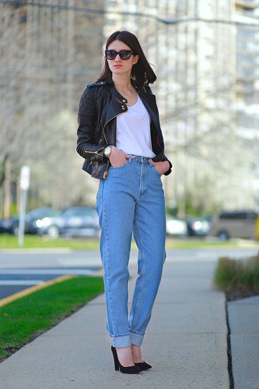 Ψηλόμεσα, φαρδιά jeans (aka mom's)