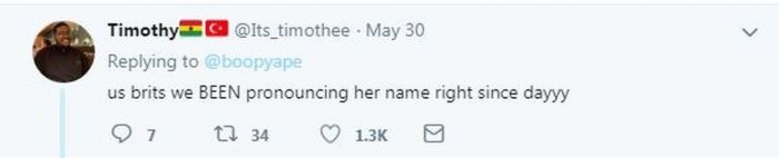 "Σε ευχαριστώ Rihanna που πρόφερες το όνομά σου.Την κόρη μου τη λένε Brianna και όλοι τη φωνάζουν Briona, σαν το δικό σου".