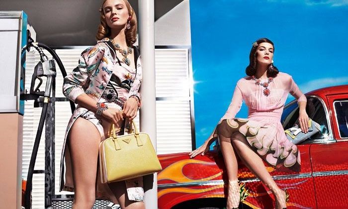 To glamour βενζινάδικο της Prada