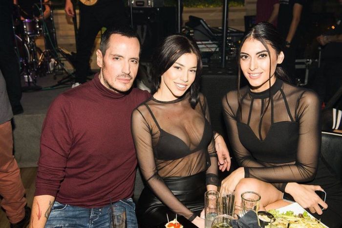 Εύη και Ειρήνη με τον pr manager Νεκτάριο Σκαμνάκη