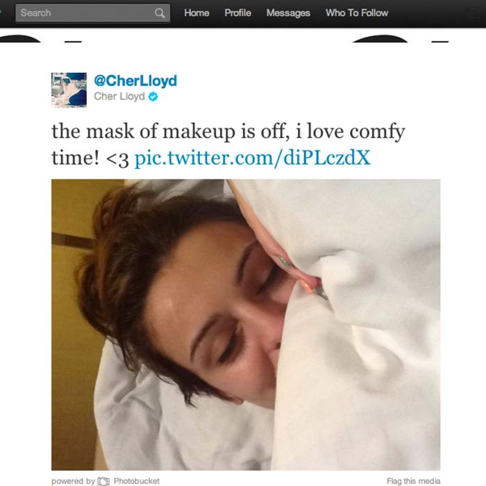Η μάσκα του μακιγιάζ βγήκε για την Cher Lloyd