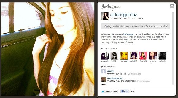 Extensions για τη Selena Gomez