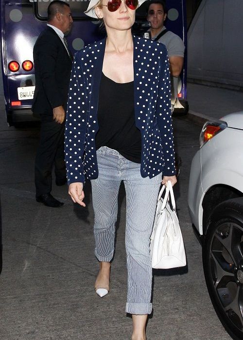 Diane Kruger: casual chic στο αεροδρόμιο