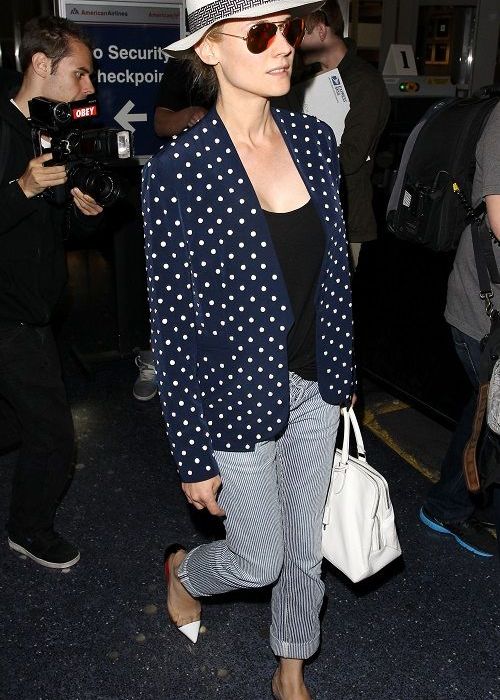Diane Kruger: casual chic στο αεροδρόμιο