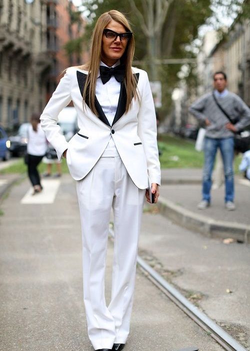 Anna Dello Russo: extravaganza με ανδρόγυνο αέρα στο Μιλάνο