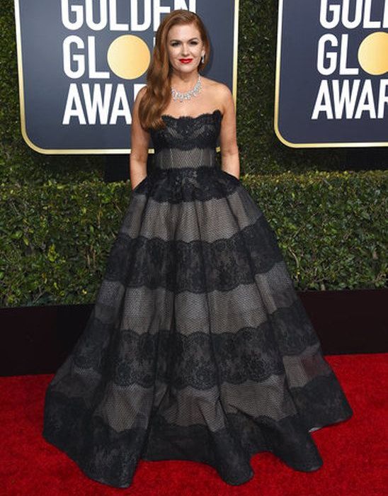 H Isla Fisher με Monique Lhuillier