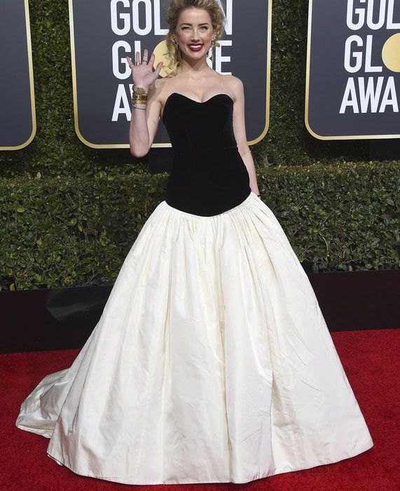 H Amber Heard με Monique Lhuillier