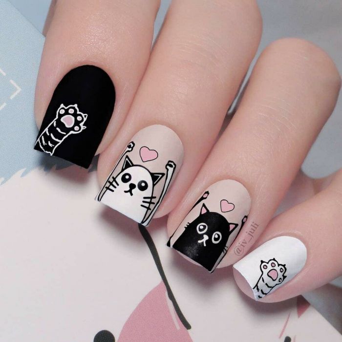 Είσαι cat lover; Αυτά είναι τα πιο χαριτωμένα nail art που θα δεις σήμερα!