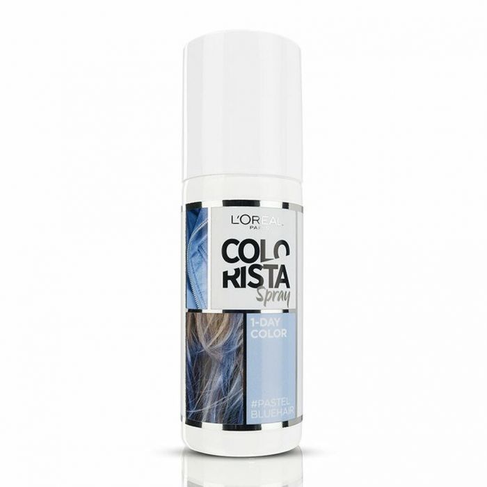 ΗΜΙΜΟΝΙΜΗ ΒΑΦΗ ΜΑΛΛΙΩΝ. L' Oreal Paris, Colorista Spray στην απόχρωση Blue