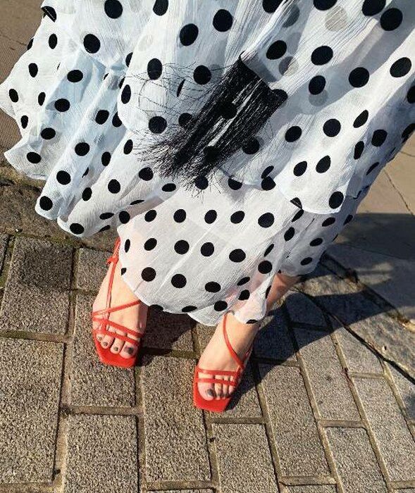 Strappy heels