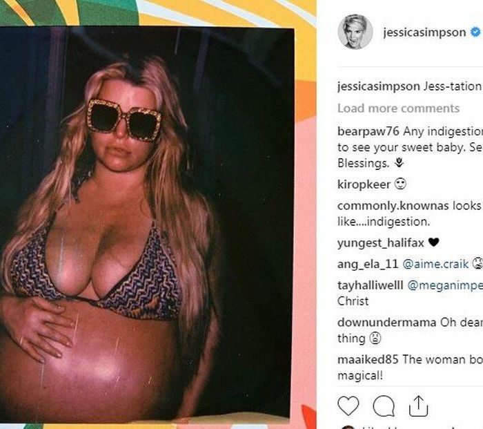 Η φωτογραφία της Jessica Simpson με μπικίνι λίγο πριν γεννήσει δεν είναι αυτό που φαντάζεσαι