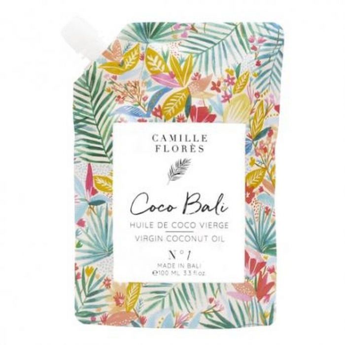 CAMILE FLORES, COCO BALI VIRGIN COCONUT OIL. Αγνό λάδι καρύδας σε τέλεια συσκευασία.