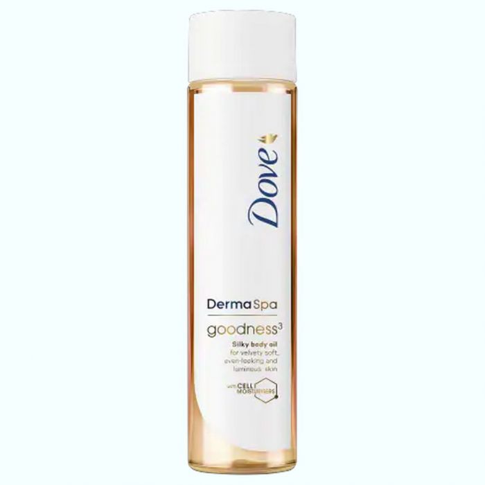 Dove, DermaSpa Goodness³ Silky Body Oil. Κάνει το δέρμ αμεταξένιο και λαμπερό.