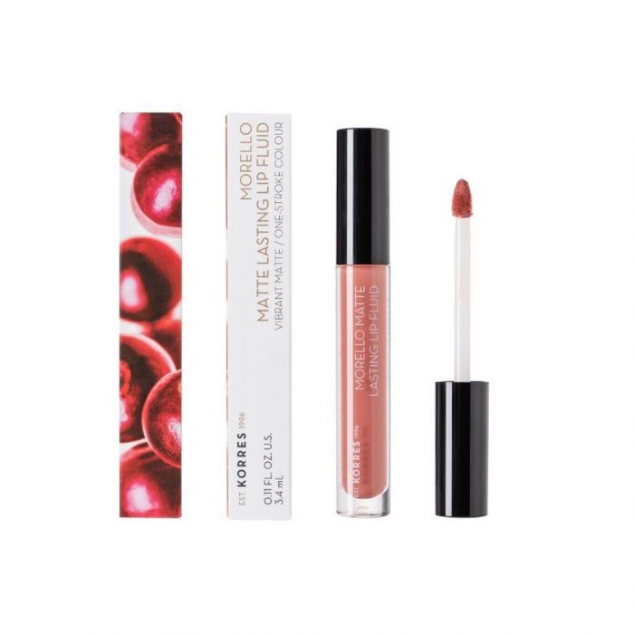 KORRES, MORELLO MATTE LASTING LIP FLUID ΣΤΗΝ ΑΠΟΧΡΩΣΗ ROMANTIC NUDE