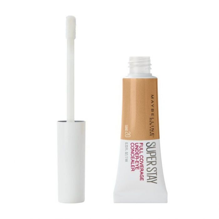 Προτείνουμε το κονσίλερ SUPER STAY FULL COVERAGE της MAYBELLINE NEW YORK γιατί καλύπτει τέλεια και διαρκεί για ώρες.