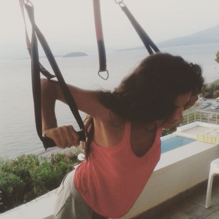 Από το εξοχικό της Χριστίνας Μπόμπα είδαμε μία από τις πιο ωραίες θέες