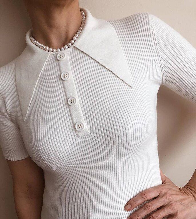 Πλεκτό μπλουζάκι polo
Πηγή φωτογραφίας: @venswifestyle
