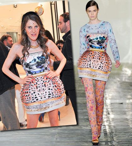 Fashion trend: Τα Μary Katrantzou φορέματα της Anna Dello Russo