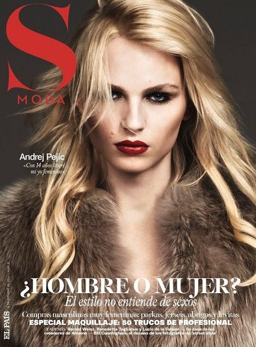 Andrej Pejic: σχεδόν ολόγυμνος στις σελίδες της βραζιλιάνικης Vogue