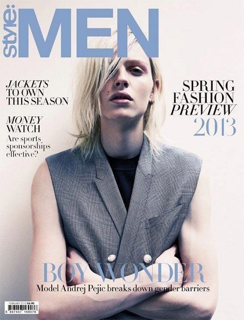 Andrej Pejic: σχεδόν ολόγυμνος στις σελίδες της βραζιλιάνικης Vogue